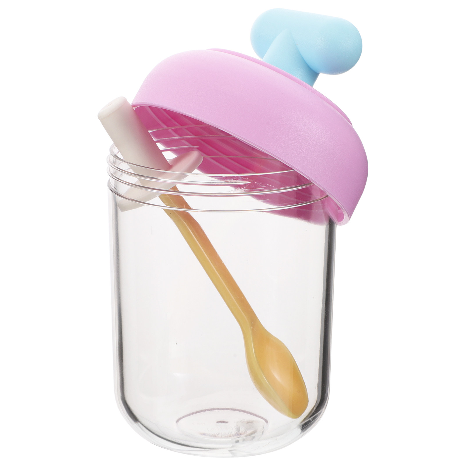Meal Prep Jars With Lids - Portable Double-Layer Salad Cup with Leakproof