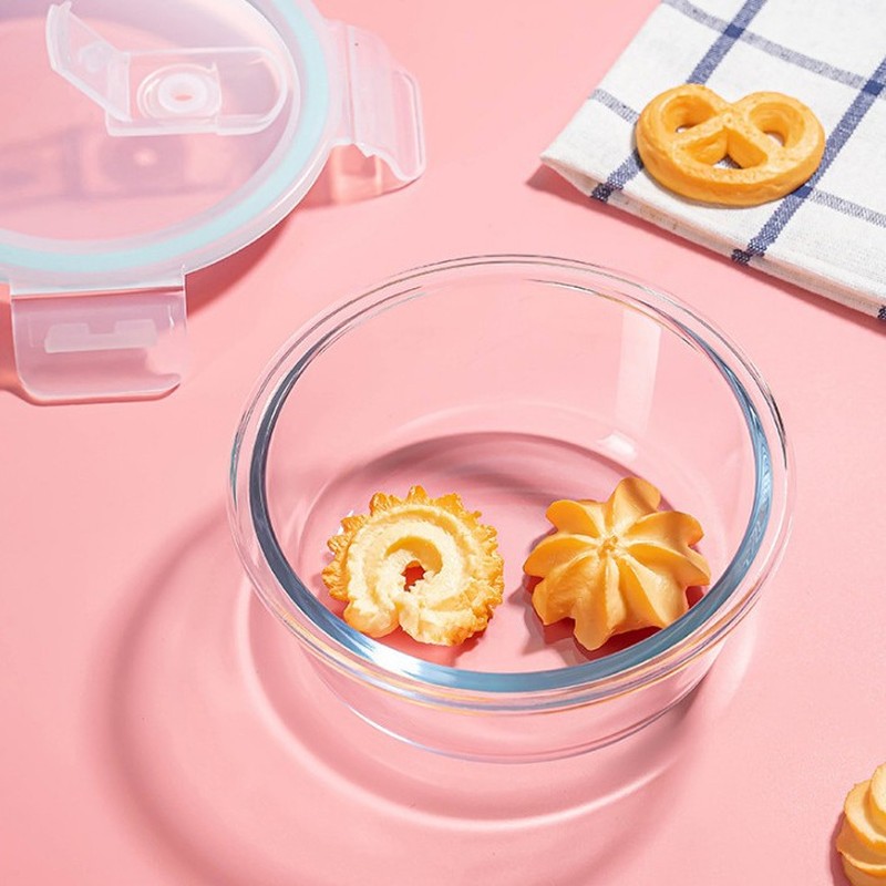 Meal Prep Bowl - Home Kitchen Minimalist Glass Lunch Box