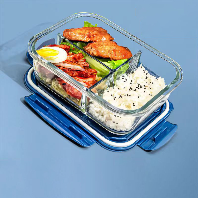 Meal Prep Glass Containers - New style Lunch Box Glass 1050ml