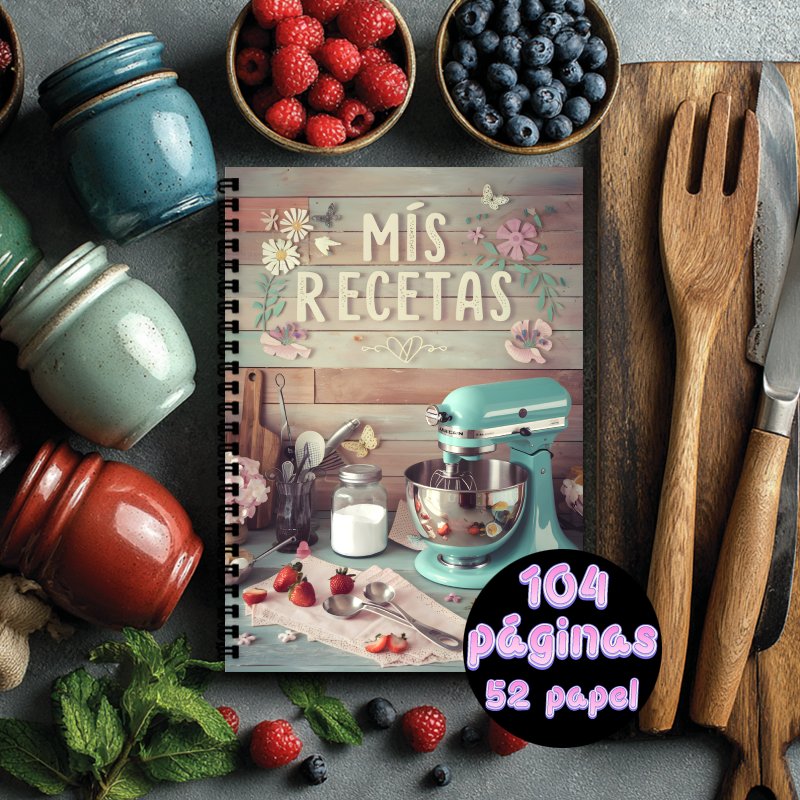 A5 Spanish Recipe Spiral Noteb - огляд і ціна Meal Prep Book
