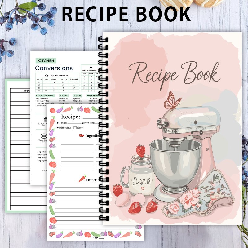 Recipe Spiral Notebook Log,Per - огляд і ціна Meal Prep Book
