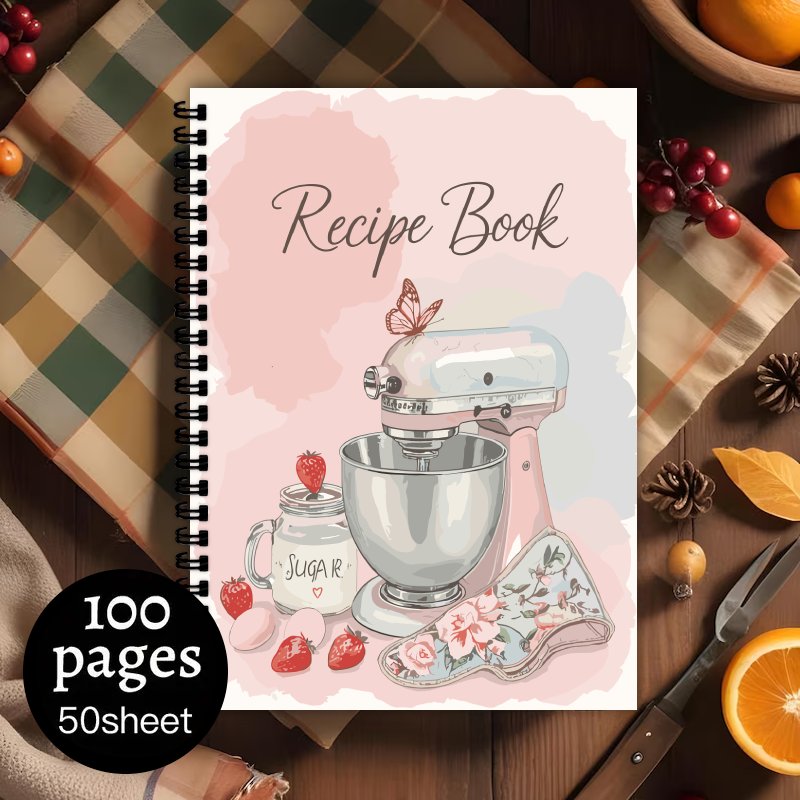 Recipe Spiral Notebook Log,Per - огляд і ціна Meal Prep Book