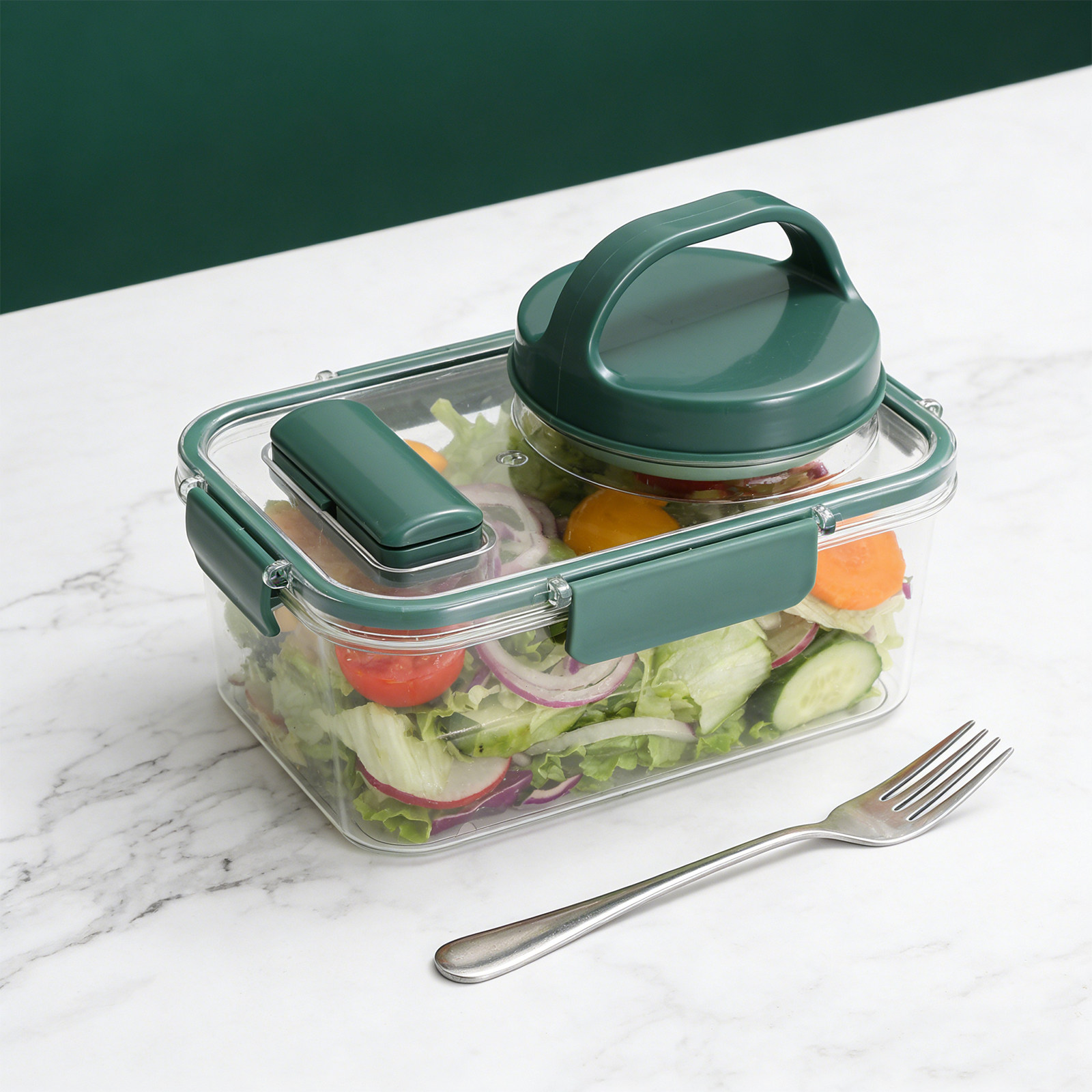 Salad Container with Dressing  - огляд і ціна Meal Prep Bowl