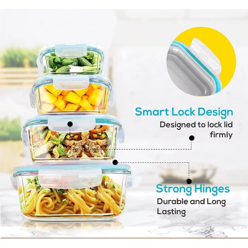 Glass Lunch Box Food Storage C - огляд і ціна Meal Prep Glass Containers