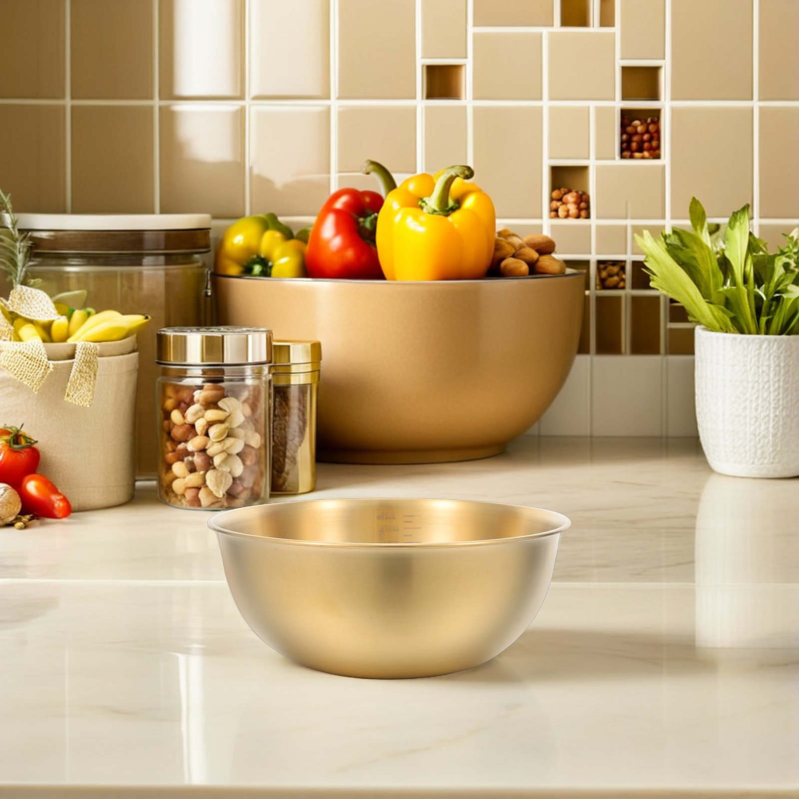 2100Ml Stainless Steel Mixing  - огляд і ціна Meal Prep Bowl