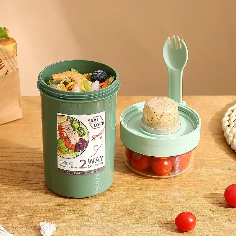 Bento Lunch Box Salad Oatmeal  - огляд і ціна Meal Prep Glass Containers