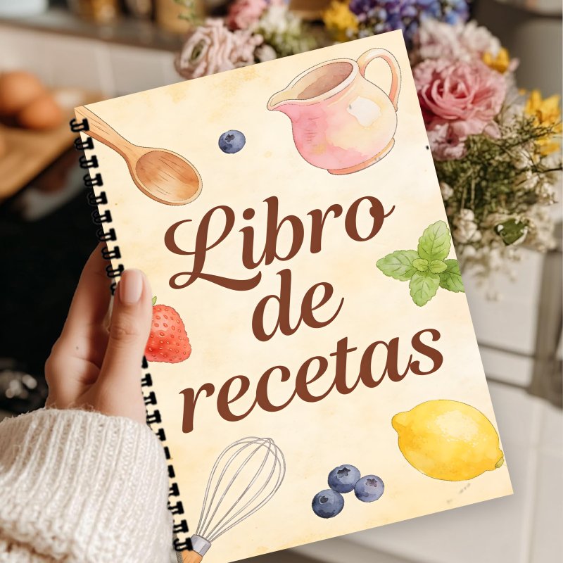 A5 Paper Spanish Recipe Book,  - огляд і ціна Meal Prep Book
