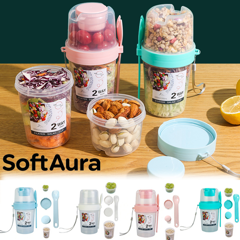 SoftAura Breakfast On The Go C - огляд і ціна Meal Prep Glass Containers