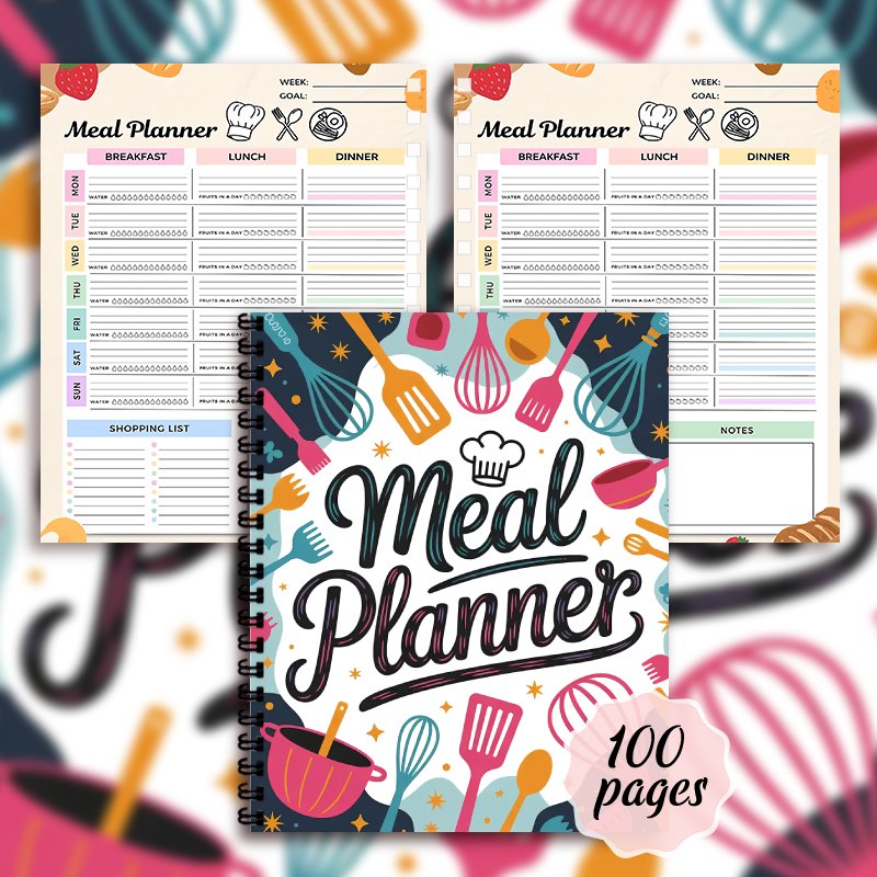 Meal Planner Notebook, Weekly  - огляд і ціна Meal Prep Book