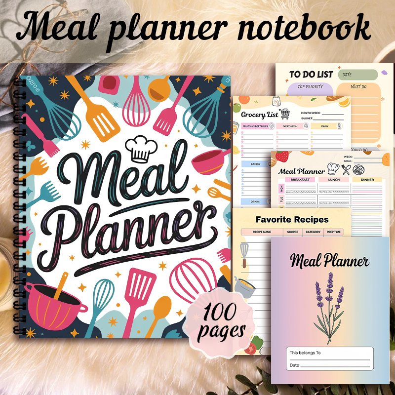 Meal Planner Notebook, Weekly  - огляд і ціна Meal Prep Book