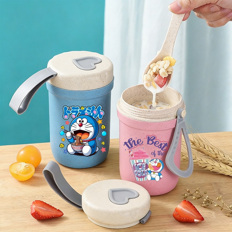 Doraemon Girl Boy Portable Bre - огляд і ціна Meal Prep Oatmeal Jars