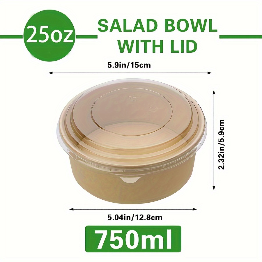 25Oz/750Ml 25/50 Pack Paper Bo - огляд і ціна Meal Prep Bowl