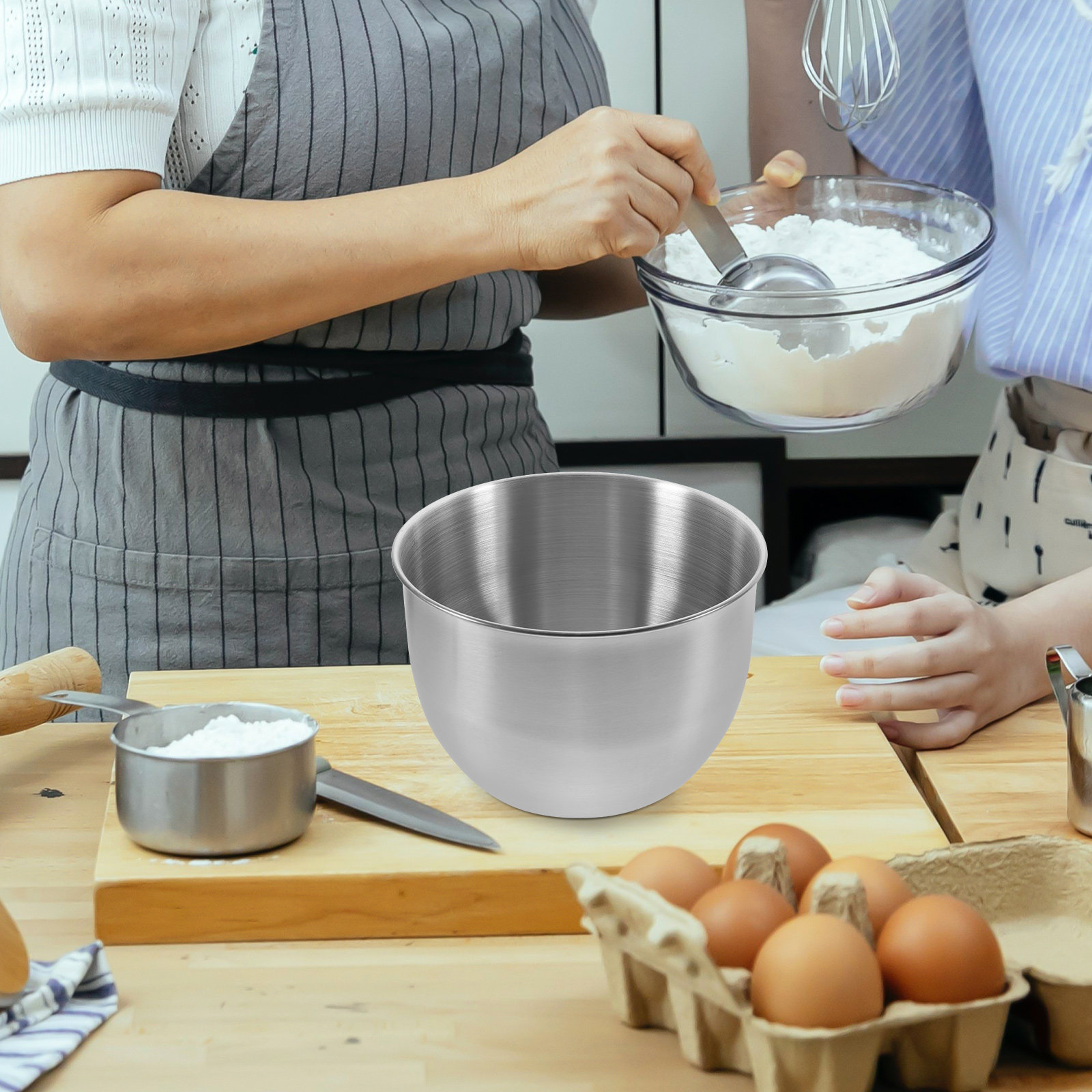 Deep Stainless Steel Mixing Bo - огляд і ціна Meal Prep Bowl