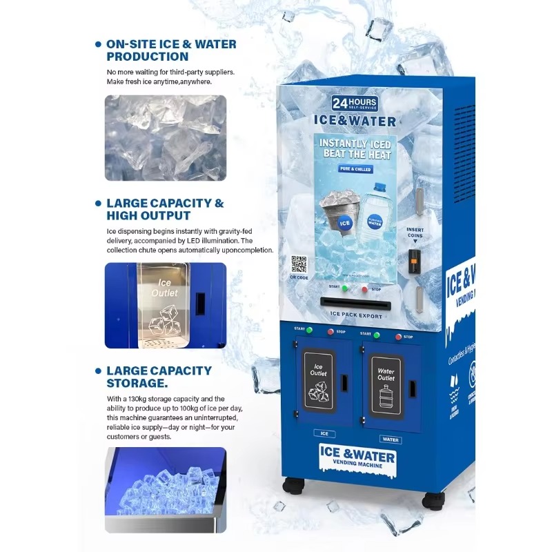 Commercial Fully Automatic Ice - огляд і ціна Meal Prep Vending Machine
