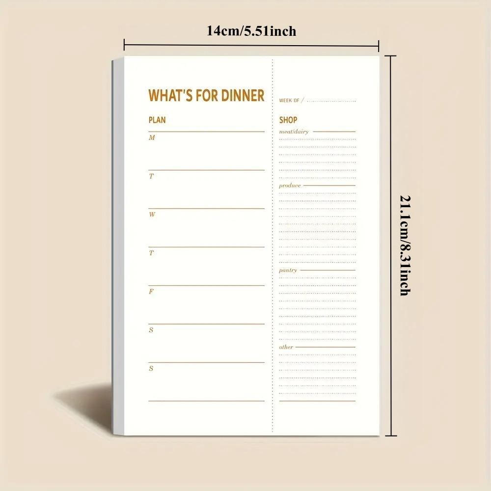 1pc Daily Diet Plan Notebook,  - огляд і ціна Meal Prep Book