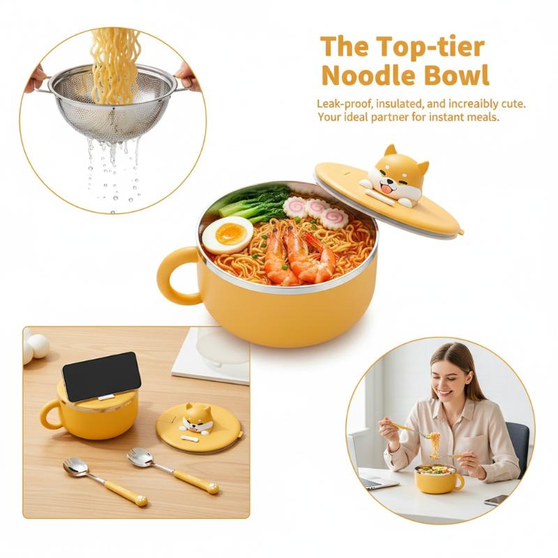 Stainless Steel Instant Noodle - огляд і ціна Meal Prep Bowl