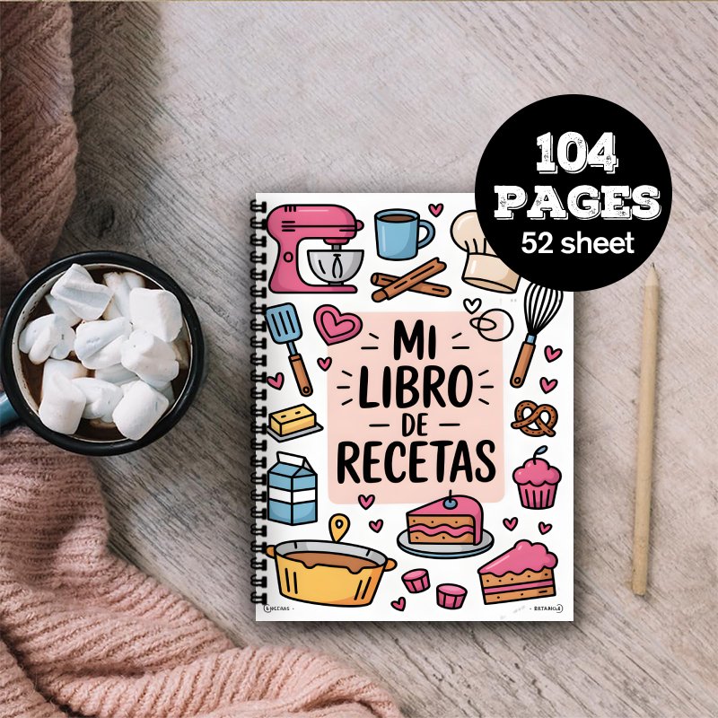 A5 Spanish Recipe Spiral Noteb - огляд і ціна Meal Prep Book