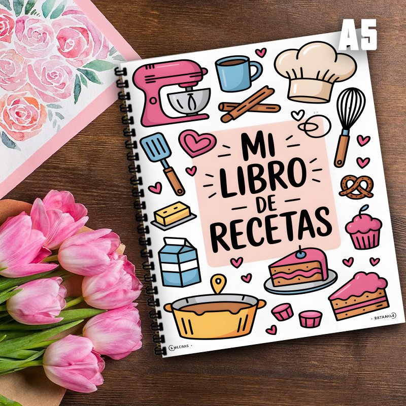 A5 Spanish Recipe Spiral Noteb - огляд і ціна Meal Prep Book