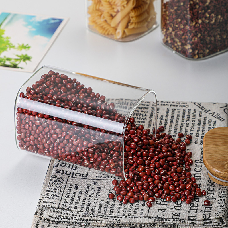 Bamboo Glass Tins Transparent  - огляд і ціна Meal Prep Glass Containers
